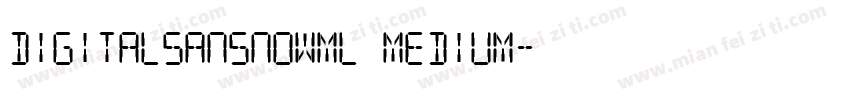 DigitalSansNowML Medium字体转换